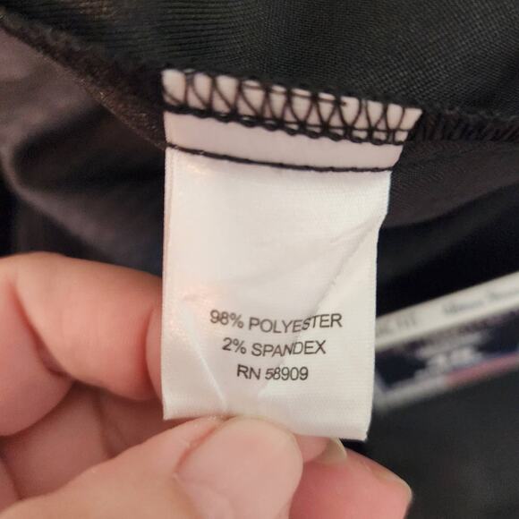 NWT Roundtree & Yorke Big Man Travel Smart Black Men's Pleated Shorts 48 - Picture 6 of 7